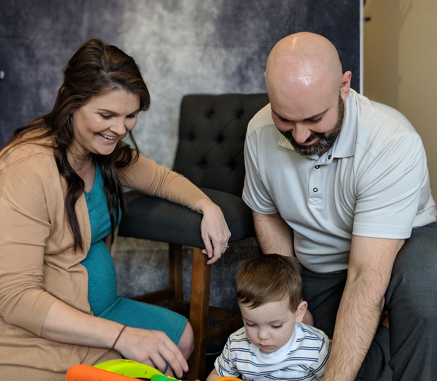 A Royal Oak family receiving chiropractic care at Complete Spine & Joint Center